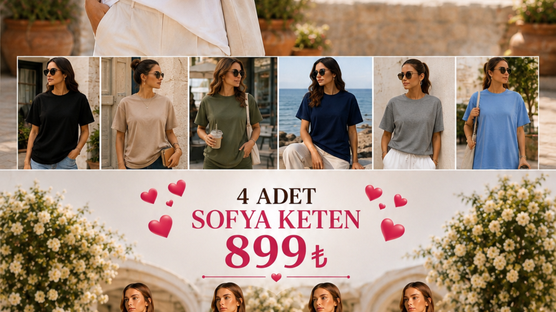 10 ADET TİŞÖRT+4 ADET ALT
