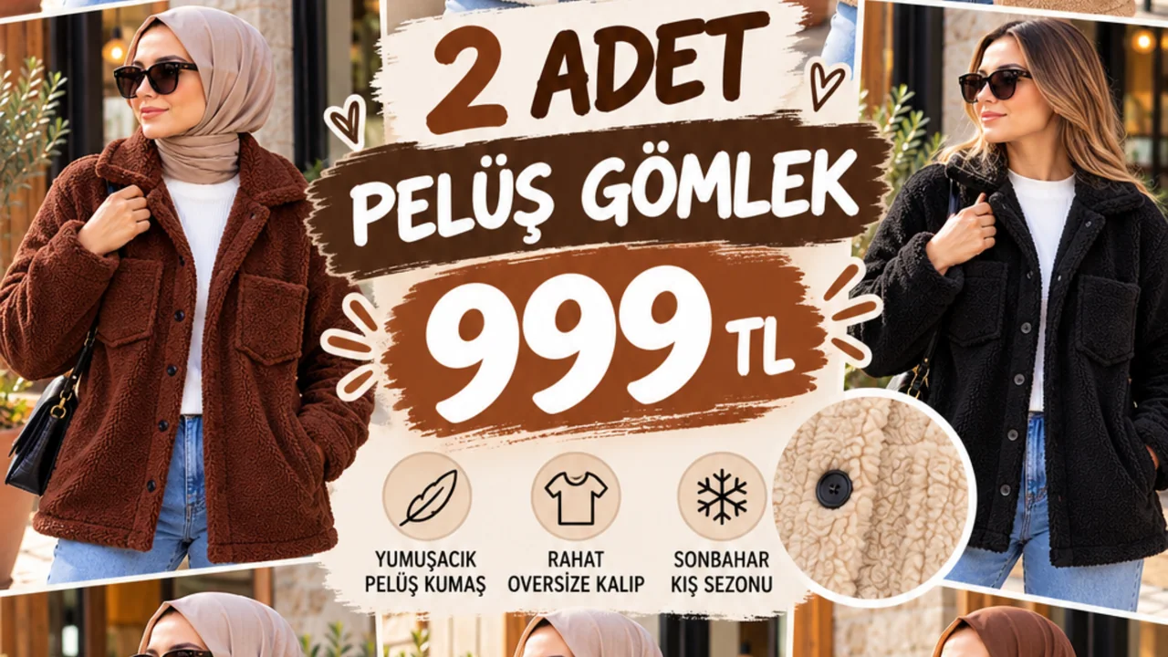 2 ADET PELUŞ CEKET 999₺